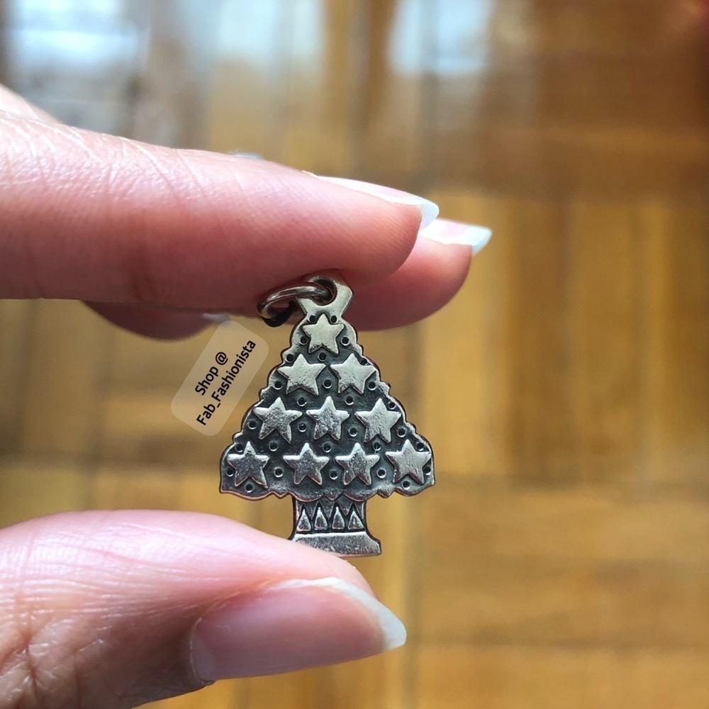 James Avery retired Christmas tree charm sterling silver